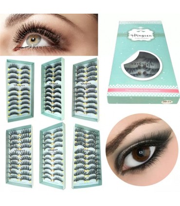Faux cils naturel 3D - 10 paires