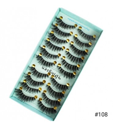 Faux cils naturel 3D - 10 paires