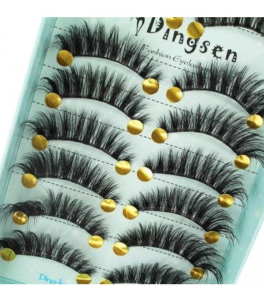 Faux cils naturel 3D - 10 paires