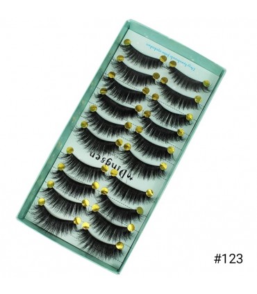 Faux cils naturel 3D - 10 paires