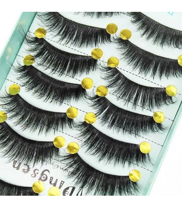 Faux cils naturel 3D - 10 paires