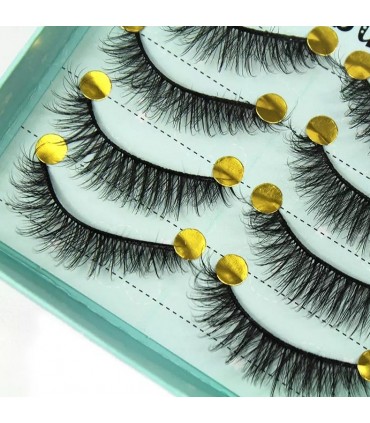 Faux cils naturel 3D - 10 paires