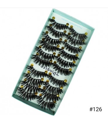 Faux cils naturel 3D - 10 paires