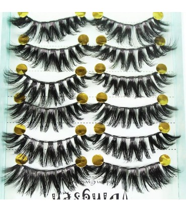 Faux cils naturel 3D - 10 paires