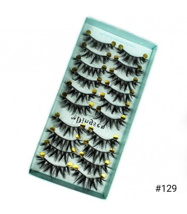 Faux cils naturel 3D - 10 paires