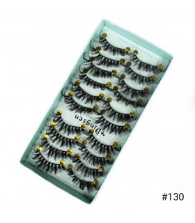 Faux cils naturel 3D - 10 paires