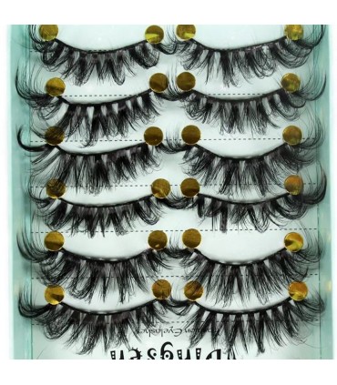 Faux cils naturel 3D - 10 paires