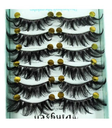 Faux cils naturel 3D - 10 paires