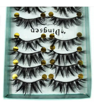 Faux cils naturel 3D - 10 paires