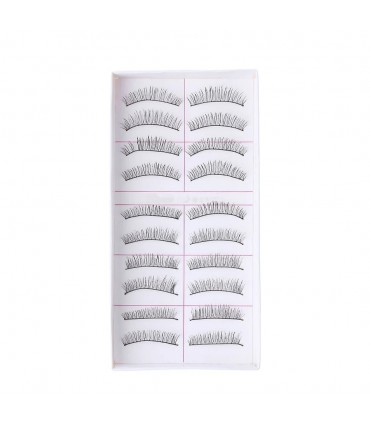 Faux cils court naturel 3D - 10 paires