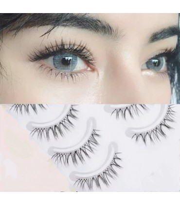 Faux cils court naturel 3D - 10 paires