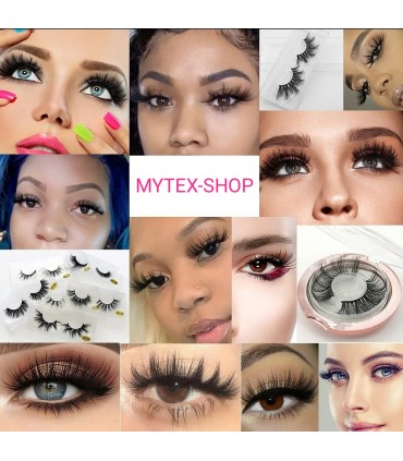 Faux cils court naturel 3D - 10 paires