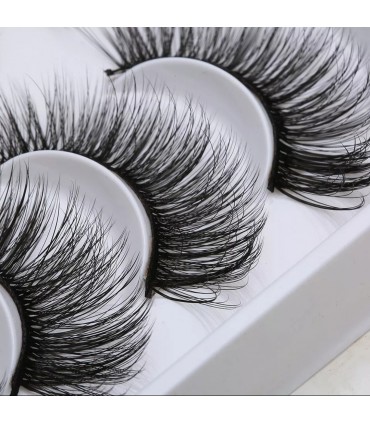 Faux cils en visons - 5 paires