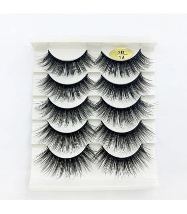 Faux cils de visons - 5 paires