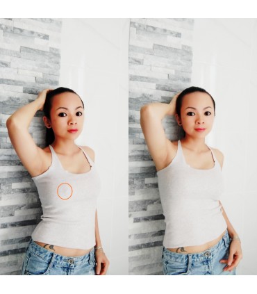 Soutien-gorge adhésifs silicone-tissu réutilisable Coupe C