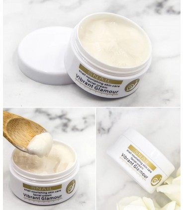 Crème Bave d'Escargot - Crème visage anti-vieillissement rajeunissement nourrissant (30g)