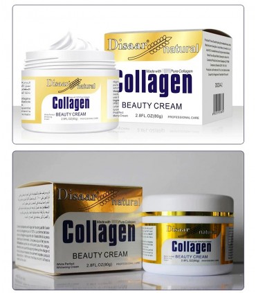 Crème Collagène - Crème visage rajeunissement anti-âge anti-rides (80g)