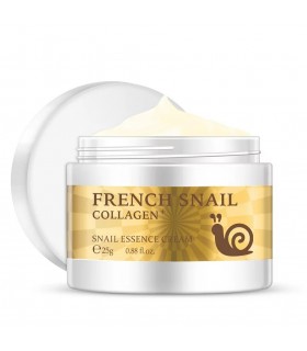 Crème bave d'Escargot au Collagène - Crème visage anti-âge anti-rides anti-vieillissement (25g)