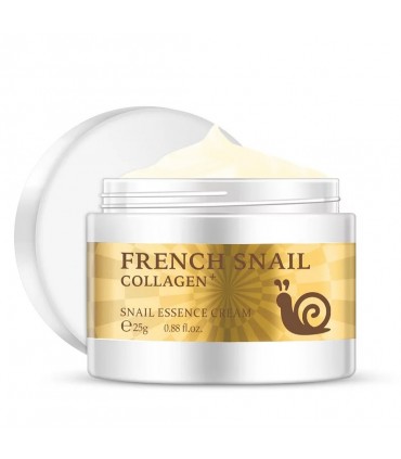 Crème bave d'Escargot au Collagène - Crème visage anti-âge anti-rides anti-vieillissement (25g)