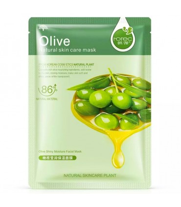 Masque Olive - Masque hydratant naturel - Masque en tissu 30g