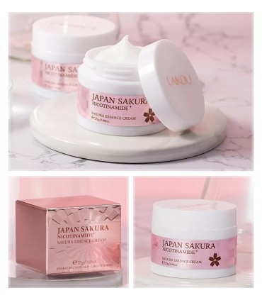Crème Nicotinamide Sakura - Crème visage anti-rides nourrissant blanchissant (25g)