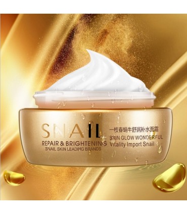 Crème Bave d'Escargot - Crème visage anti-âge anti-rides éclaircissante (50g)