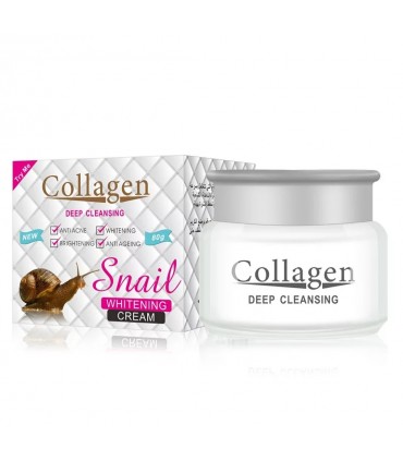 Crème Collagène & Bave d'Escargot - Crème visage anti-âge anti-rides blanchissant (80g)