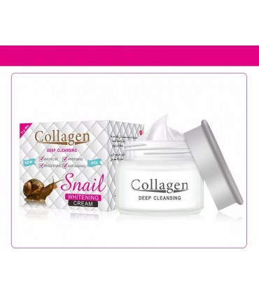 Crème Collagène & Bave d'Escargot - Crème visage anti-âge anti-rides blanchissant (80g)