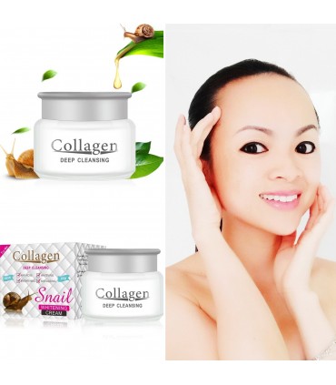 Crème Collagène & Bave d'Escargot - Crème visage anti-âge anti-rides blanchissant (80g)