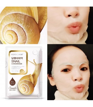 Masque bave d'Escargot - Masque hydratant naturel - Masque en tissu 30g