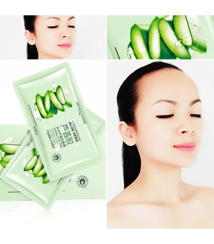 5 Masques Contour Yeux Konjac à L'Aloe Vera - Hydratant, Liftant - 100% Naturel