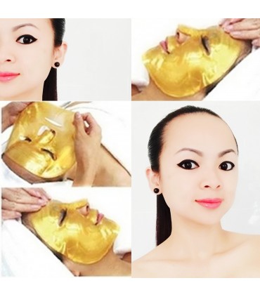 Masque Bio Or 24K Crystal Collagène - Masque patch gel - Masque Collagène Or 80g