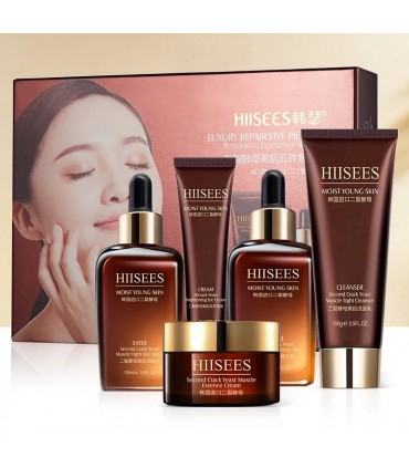 Coffret Levure Dichroïque - Grande coffret de beauté anti-âge anti-rides anti-vieillissement (5 pièces)