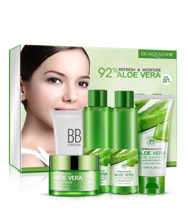 Coffret Aloe Véra - Grande coffret de beauté anti-âge anti-rides anti-vieillissement (5 pièces)