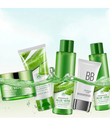 Coffret Aloe Véra - Grande coffret de beauté anti-âge anti-rides anti-vieillissement (5 pièces)