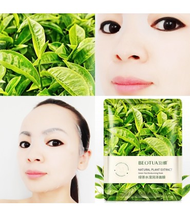 Masque Thé Vert - Masque hydratant naturel - Masque en tissu 25ml