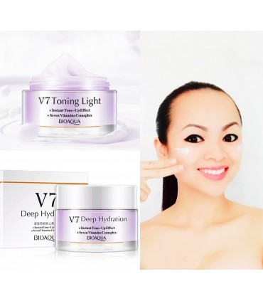 Crème Vitamine V7 - Crème visage anti-âge anti-rides nourrissant (50g)