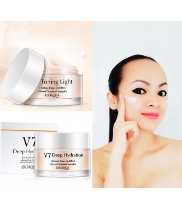 Crème Vitamine V7 - Crème visage anti-âge anti-rides hydratante (50g)