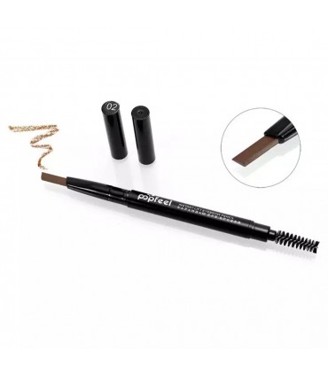 Stylo sourcils marron double tête automatique (7g)