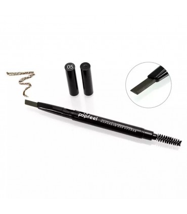 Stylo sourcils noir double tête automatique (7g)
