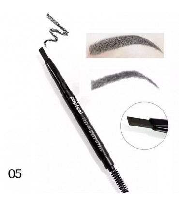 Stylo sourcils noir double tête automatique (7g)
