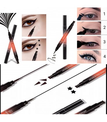 Eyeliner timbre étoile double tête imperméable (5g)