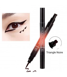 Eyeliner timbre triangle double tête imperméable (5g)