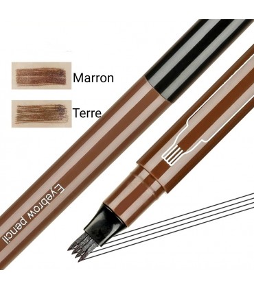 Stylo sourcils marron durable et imperméable (5g)