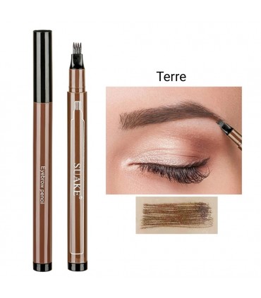 Stylo sourcils noir ( terre ) durable et imperméable (5g)