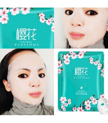 Masque Fleur de Cerisier - Masque hydratant naturel - Masque en tissu 30g