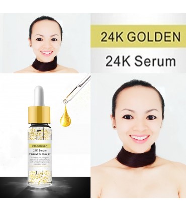 Sérum Or 24K - Sérum visage rajeunissement anti-âge anti-rides 15ml