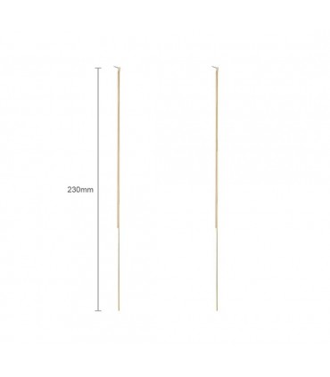 Boucle d'oreille à chaîne longue or 23cm (1 paire)