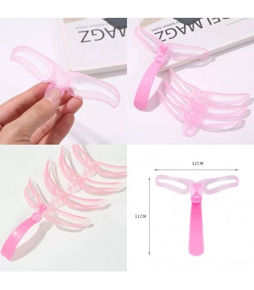 Pochoir des sourcils réutilisable en 4 modèles de sourcils