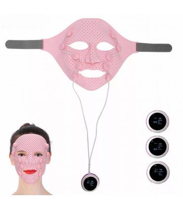 Masque massant vibration 3D en silicone - Masque massage électrique